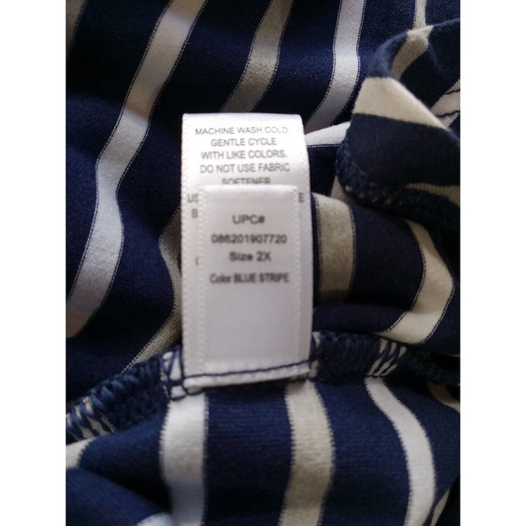 cuddl duds Lounge Dress Women's Size 2X Striped - Picture 9 of 12